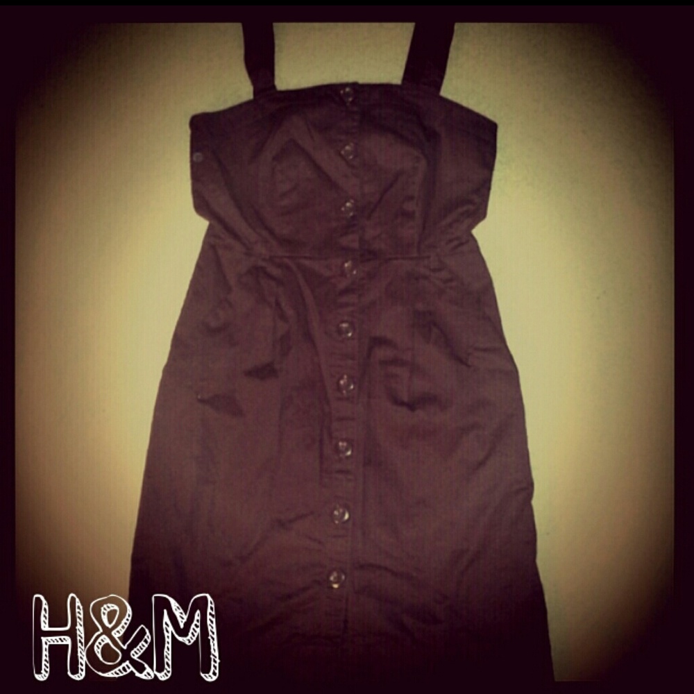 H&M Wine Button Down Dress